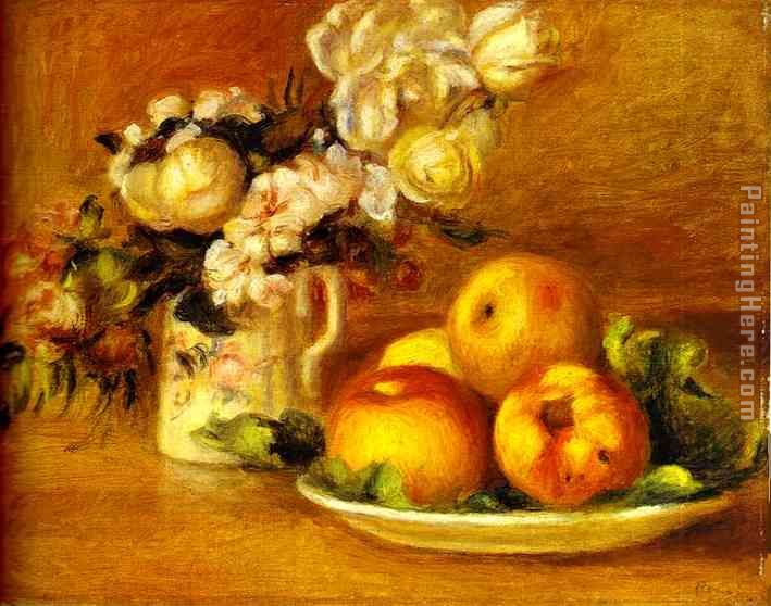 Pierre Auguste Renoir Apples and Flowers (Les pommes et fleurs)